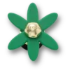 Bijoux Jibbitz « Fleur tournante » verte rétro Bijoux Jibbitz « Fleur tournante » verte rétro