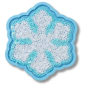 Bijoux Jibbitz « Flocon de neige à paillettes »