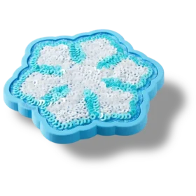 Bijoux Jibbitz « Flocon de neige à paillettes »