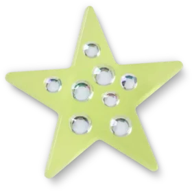 Bijoux Jibbitz « Green Gem Star »