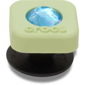 Bijoux Jibbitz™ « Green Pvc Square Smt Gem »