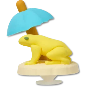 Bijoux Jibbitz™ « Grenouille détendue » en 3D