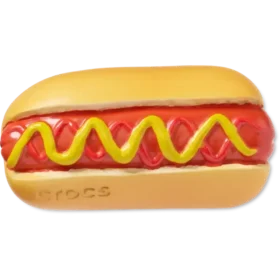 Bijoux Jibbitz « Hot-dog trempé dans la moutarde »