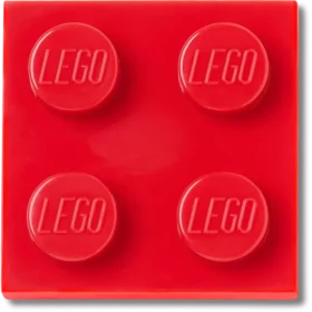 Bijoux Jibbitz™ Lego® « Tuile rouge 2×2 »