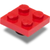 Bijoux Jibbitz™ Lego® « Tuile rouge 2×2 » Bijoux Jibbitz™ Lego® « Tuile rouge 2×2 »