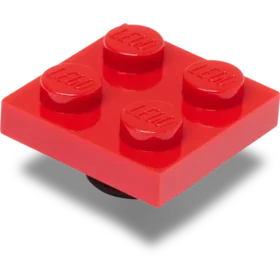 Bijoux Jibbitz™ Lego® « Tuile rouge 2×2 »
