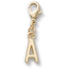 Bijoux Jibbitz « Lettre A » dorée