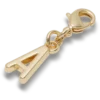 Bijoux Jibbitz « Lettre A » dorée