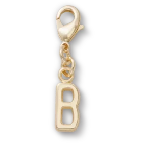 Bijoux Jibbitz « Lettre B » dorés