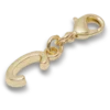 Bijoux Jibbitz « Lettre C » dorés