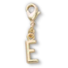 Bijoux Jibbitz™ « Lettre E » dorés