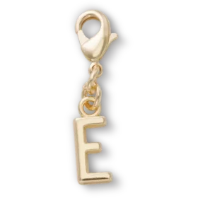 Bijoux Jibbitz™ « Lettre E » dorés