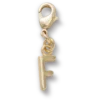 Bijoux Jibbitz « Lettre F » dorés Bijoux Jibbitz « Lettre F » dorés