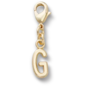 Bijoux Jibbitz « Lettre G » dorés