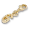 Bijoux Jibbitz « Lettre G » dorés