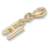 Bijoux Jibbitz « Lettre H » dorés