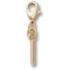 Bijoux Jibbitz « Lettre I » dorés