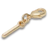Bijoux Jibbitz « Lettre I » dorés