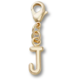 Bijoux Jibbitz™ « Lettre J » dorés