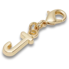 Bijoux Jibbitz™ « Lettre J » dorés