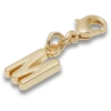 Bijoux Jibbitz « Lettre M » dorés