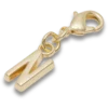 Bijoux Jibbitz « Lettre N » dorés
