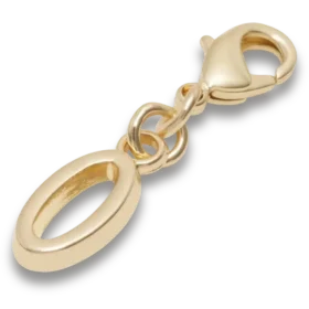Bijoux Jibbitz™ « Lettre O » dorés