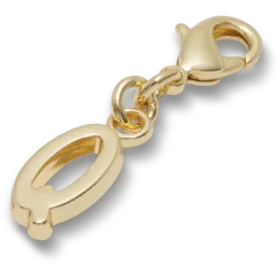 Bijoux Jibbitz « Lettre Q » dorés
