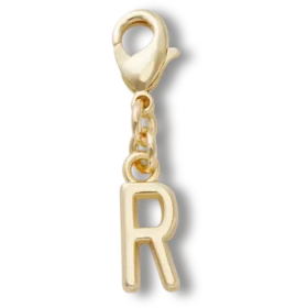 Bijoux Jibbitz™ « Lettre R » dorés