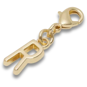 Bijoux Jibbitz™ « Lettre R » dorés