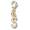 Bijoux Jibbitz « Lettre S » dorés