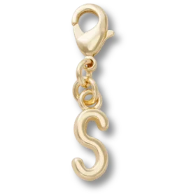 Bijoux Jibbitz « Lettre S » dorés