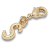Bijoux Jibbitz « Lettre S » dorés