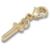 Bijoux Jibbitz « Lettre T » dorés