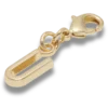Bijoux Jibbitz « Lettre U » dorés