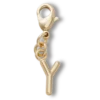 Bijoux Jibbitz « Lettre Y » dorés