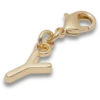 Bijoux Jibbitz « Lettre Y » dorés