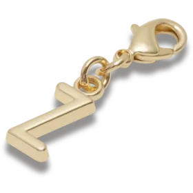 Bijoux Jibbitz « Lettre Z » dorés