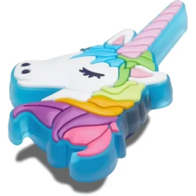 Bijoux Jibbitz™ « Licorne lumineuse » pour bijoux de chaussures