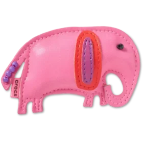 Bijoux Jibbitz « Éléphant » en simili cuir