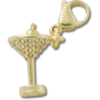 Bijoux Jibbitz « Martini » doré