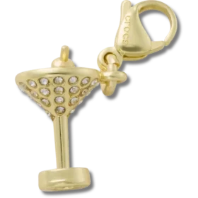 Bijoux Jibbitz « Martini » doré