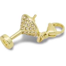 Bijoux Jibbitz « Martini » doré