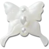 Bijoux Jibbitz™ Meta Jelly White Butterfly Bijoux Jibbitz™ Meta Jelly White Butterfly