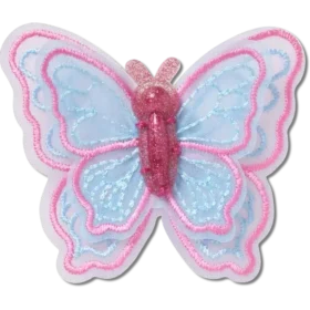 Bijoux Jibbitz papillon en maille à paillettes