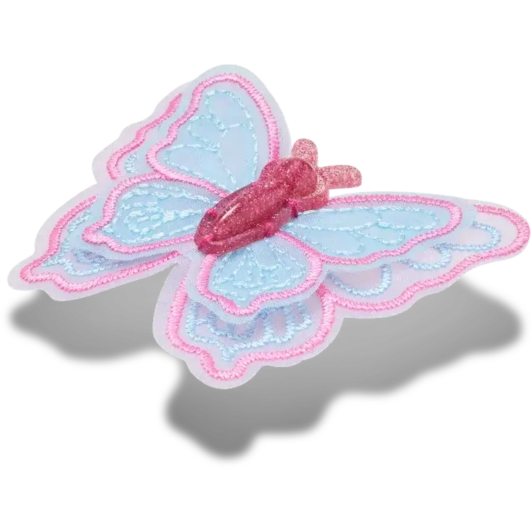 Bijoux Jibbitz papillon en maille à paillettes Bijoux Jibbitz papillon en maille à paillettes