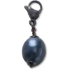 Bijoux Jibbitz™ « Perle noire argentée »