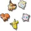 Bijoux Jibbitz™ « Personnages Pokémon » (lot de 5) Bijoux Jibbitz™ « Personnages Pokémon » (lot de 5)