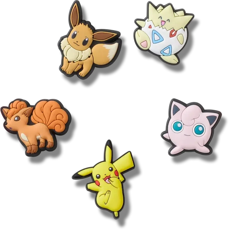 Bijoux Jibbitz™ « Personnages Pokémon » (lot de 5) Bijoux Jibbitz™ « Personnages Pokémon » (lot de 5)
