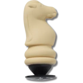 Bijoux Jibbitz™ « Pièce d&rsquo;échecs chevalier en 3D »